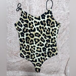 H&M Leopard print bodysuit
